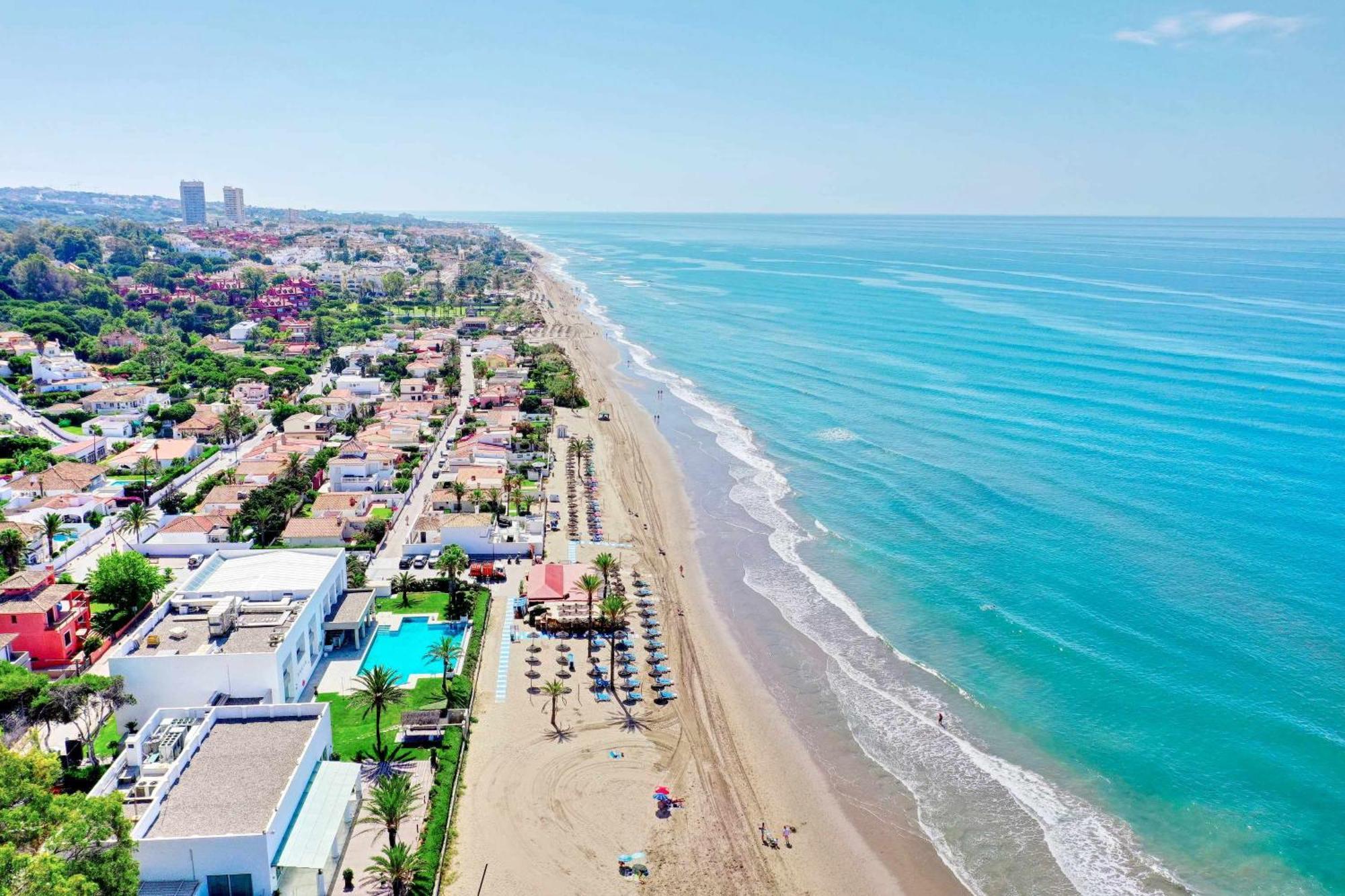 1104 First Line Beach Apartment Golden Beach Pool Marbella Dış mekan fotoğraf